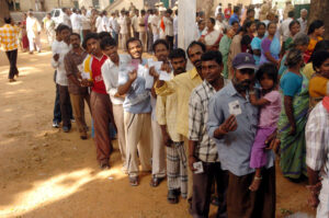 Voting completed on 429 seats so far, 57.35 percent voting on 49 seats in 8 states in five phases lok sabha