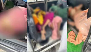 Big accident, women and children were badly crushed, the number of dead is said to be 122, the soldier got a heart attack after seeing the dead bodies.