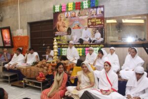 Chaturmas Kalash established at Beaspanthi temple Malharganj