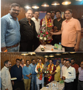 Journalists honored Kuldeep Singh Panwar on becoming state president of NCP